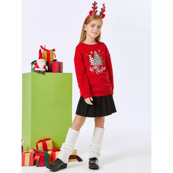 Haloumoning Girls Striped Color Block Sweatshirts Kids Tie Dye Crewneck Long Sleeve Pullover Tops 4-15 Years