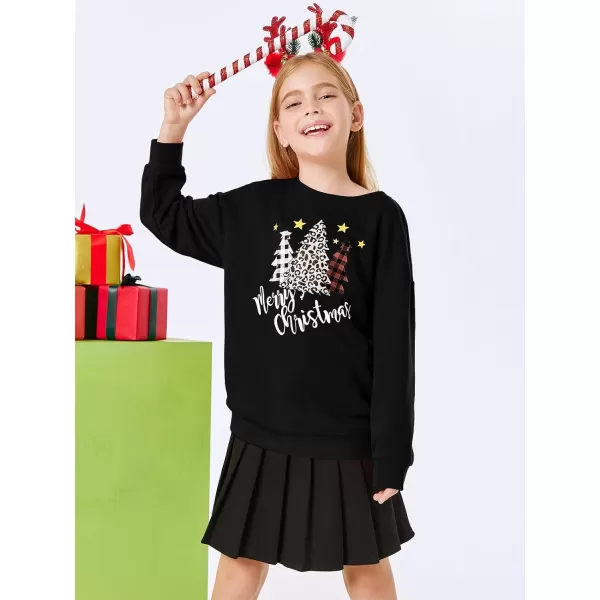 Haloumoning Girls Striped Color Block Sweatshirts Kids Tie Dye Crewneck Long Sleeve Pullover Tops 4-15 Years