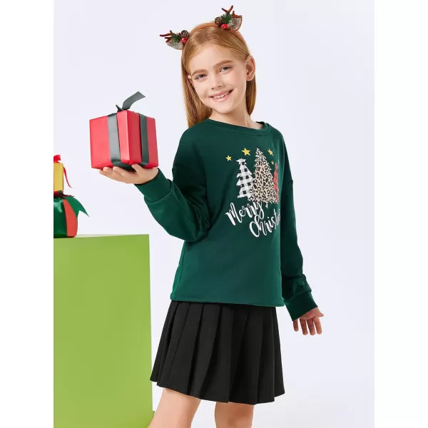 Haloumoning Girls Striped Color Block Sweatshirts Kids Tie Dye Crewneck Long Sleeve Pullover Tops 4-15 Years