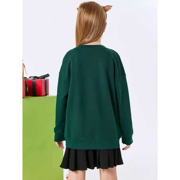 Haloumoning Girls Striped Color Block Sweatshirts Kids Tie Dye Crewneck Long Sleeve Pullover Tops 4-15 Years