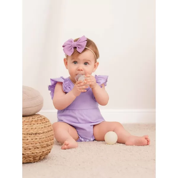 Haloumoning Newborn Baby Girl Clothes Summer Cute Bubble Romper Bodysuit Infant Outfits