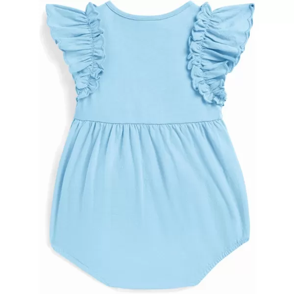 Haloumoning Newborn Baby Girl Clothes Summer Cute Bubble Romper Bodysuit Infant Outfits