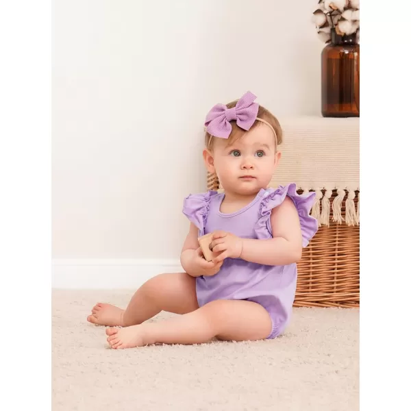 Haloumoning Newborn Baby Girl Clothes Summer Cute Bubble Romper Bodysuit Infant Outfits