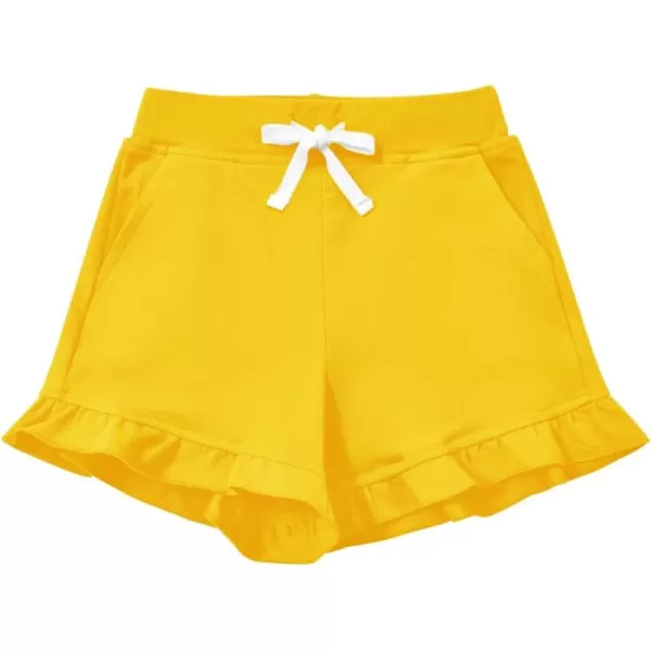 Haloumoning Baby Girls Shorts Cotton Ruffle Playing Shorts Cute Summer Clothes with Pockets