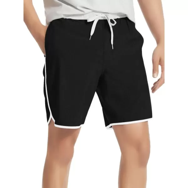 Haloumoning Boys Athletic Shorts Kids Running Active Workout Shorts with 3 Pockets 5-14 Years