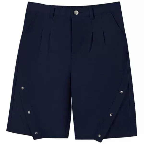 Haloumoning Boys Fashion Riveted Bermuda Shorts 4-14 Years