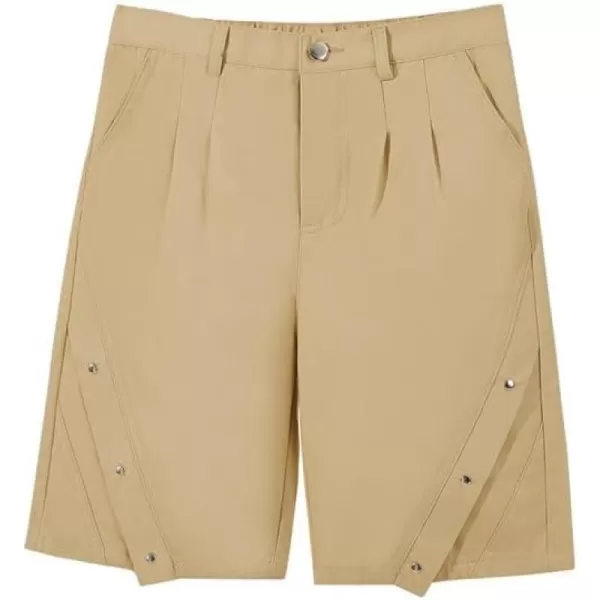 Haloumoning Boys Fashion Riveted Bermuda Shorts 4-14 Years