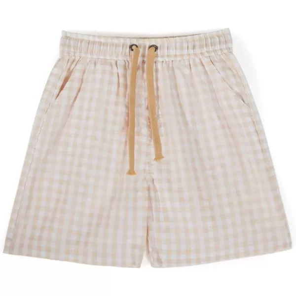 Haloumoning Boys Shorts Summer Casual Drawstring High Waisted Shorts with Pockets 5-14 Years