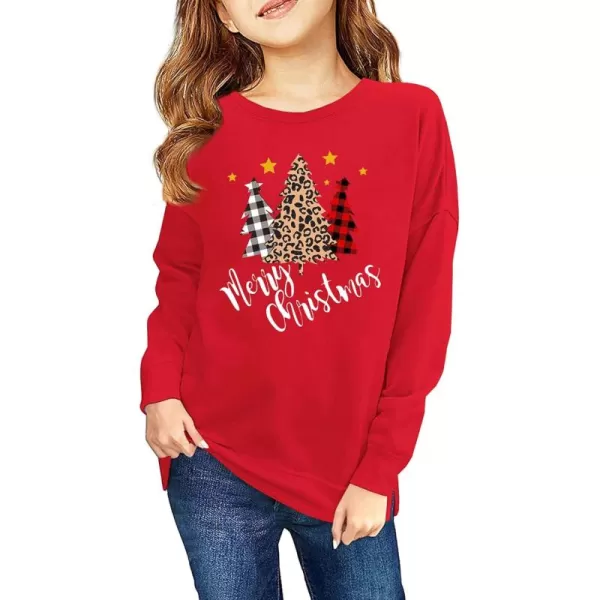 Haloumoning Girls Striped Color Block Sweatshirts Kids Tie Dye Crewneck Long Sleeve Pullover Tops 4-15 Years