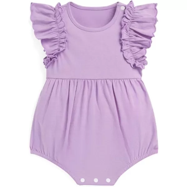 Haloumoning Newborn Baby Girl Clothes Summer Cute Bubble Romper Bodysuit Infant Outfits