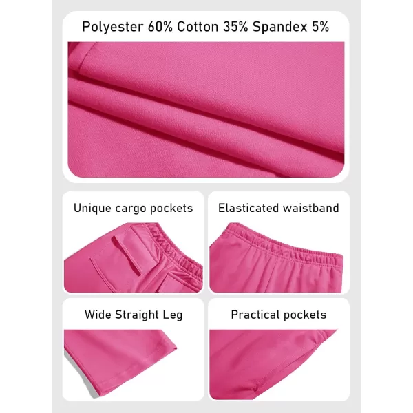 Girls Kids Cargo Sweatpants Wide Straight Leg Jogger Pants 5-14 years