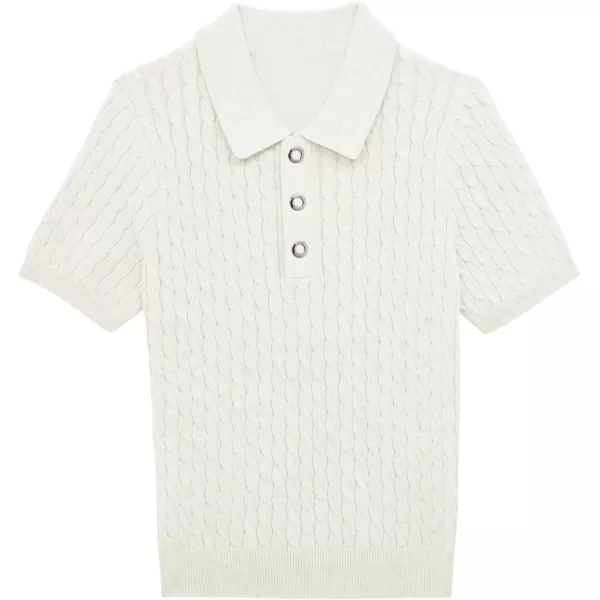 Haloumoning Boys Cable Knit Polo Shirt Kids Short Sleeve Sweater Fashion Pullover Tops Clothes 5-14 Years