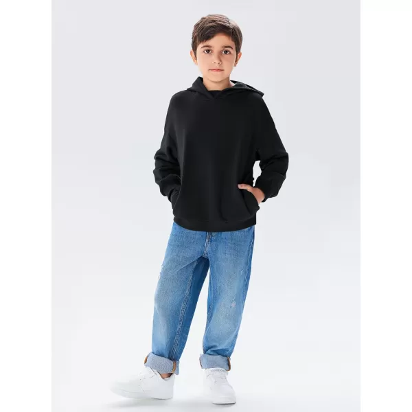 Haloumoning Boys Oversized Fleece Hoodies Kids Fashion Hooded Sweatshirts with Pockets 5-14 Years