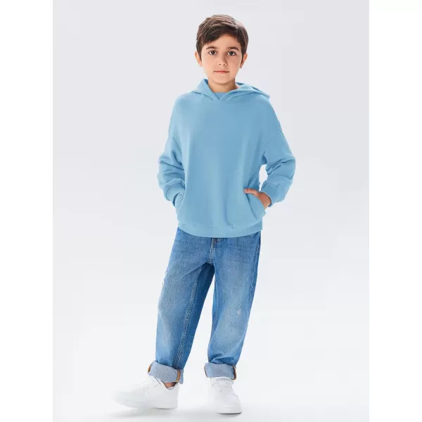 Haloumoning Boys Oversized Fleece Hoodies Kids Fashion Hooded Sweatshirts with Pockets 5-14 Years