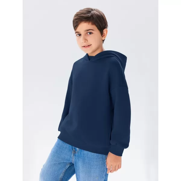 Haloumoning Boys Oversized Fleece Hoodies Kids Fashion Hooded Sweatshirts with Pockets 5-14 Years