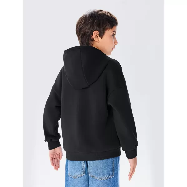 Haloumoning Boys Oversized Fleece Hoodies Kids Fashion Hooded Sweatshirts with Pockets 5-14 Years