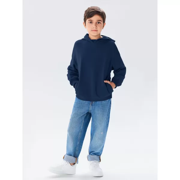 Haloumoning Boys Oversized Fleece Hoodies Kids Fashion Hooded Sweatshirts with Pockets 5-14 Years