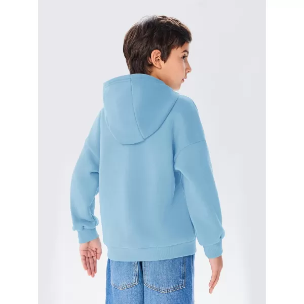 Haloumoning Boys Oversized Fleece Hoodies Kids Fashion Hooded Sweatshirts with Pockets 5-14 Years