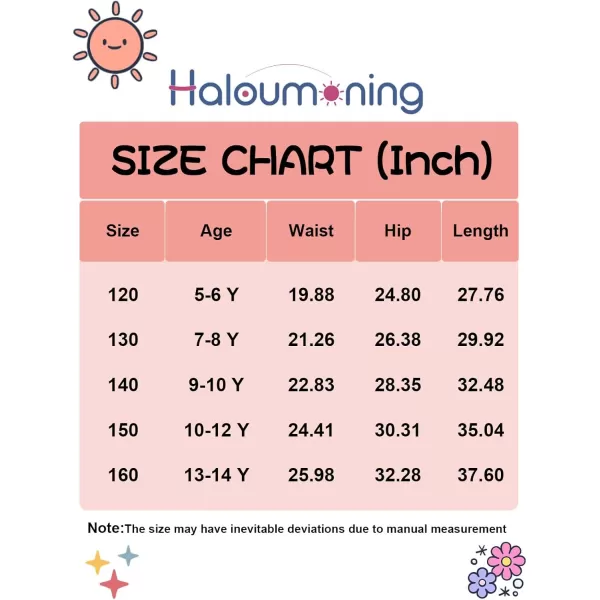 Haloumoning Girl's Flare Pants Kids High Waisted Button Multiple Pockets Yoga Bootcut Pants Full Length Bell Bottoms