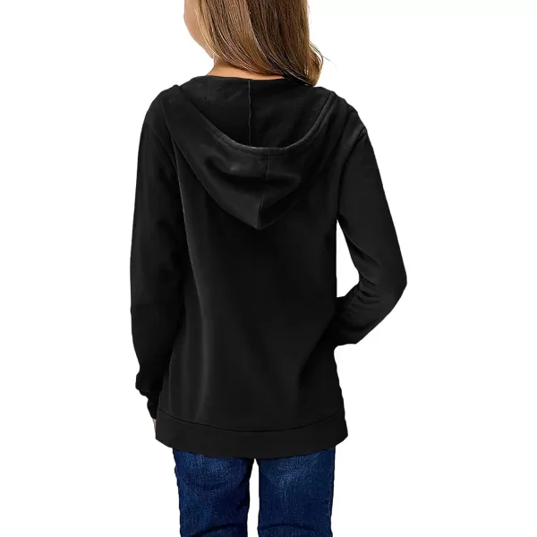 Haloumoning Kids Girls Fleece Pullover Hoodies Cute Leopard Printed Hooded Sweatshirts with Pockets 4-15 Years