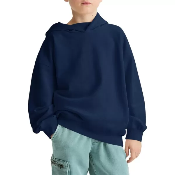 Haloumoning Boys Oversized Fleece Hoodies Kids Fashion Hooded Sweatshirts with Pockets 5-14 Years