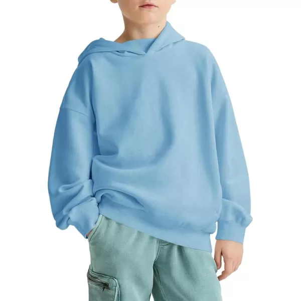Haloumoning Boys Oversized Fleece Hoodies Kids Fashion Hooded Sweatshirts with Pockets 5-14 Years