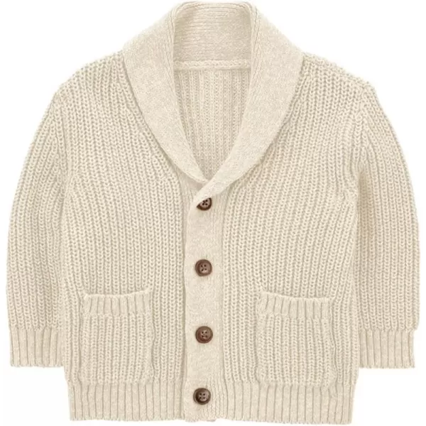 Haloumoning Boy's Shawl Collar Cardigan Sweater Button Down Long Sleeve Knitted Outwear Sweater Coats with Pockets