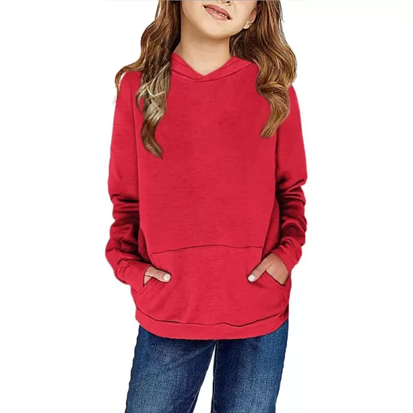Haloumoning Kids Girls Fleece Pullover Hoodies Cute Leopard Printed Hooded Sweatshirts with Pockets 4-15 Years
