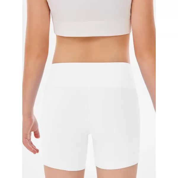 Girls Athletic Shorts Slim Tummy Control V Cross Waist Short Leggings Bike Dance Gymnastics Shorts