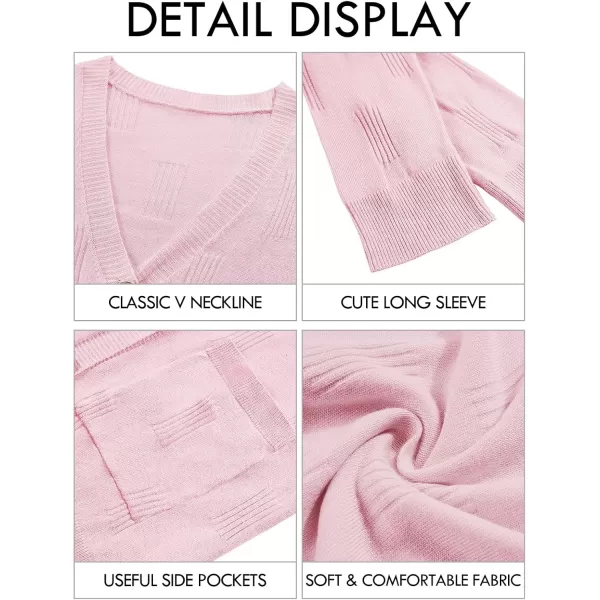 Girls Cardigans Kids Fashion Open Front Long Sleeve Knit Sweaters Outerwear with Pockets 5-14 Years