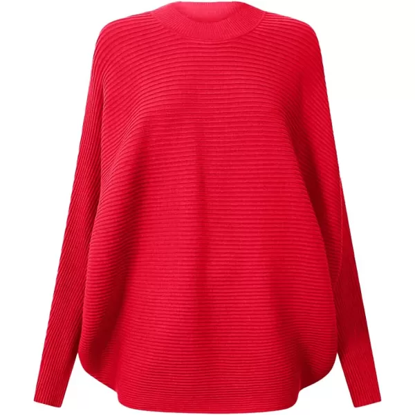 Girls Oversized Sweater Kids Fashion Batwing Sleeve Ribbed Knit Pullover Tops 5-14 Years