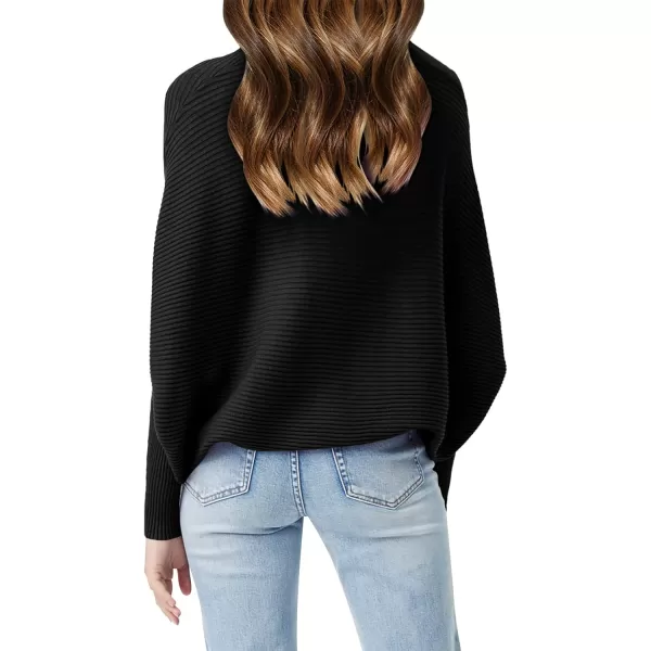 Girls Oversized Sweater Kids Fashion Batwing Sleeve Ribbed Knit Pullover Tops 5-14 Years