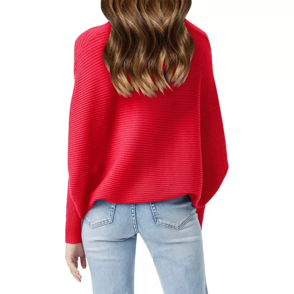 Girls Oversized Sweater Kids Fashion Batwing Sleeve Ribbed Knit Pullover Tops 5-14 Years