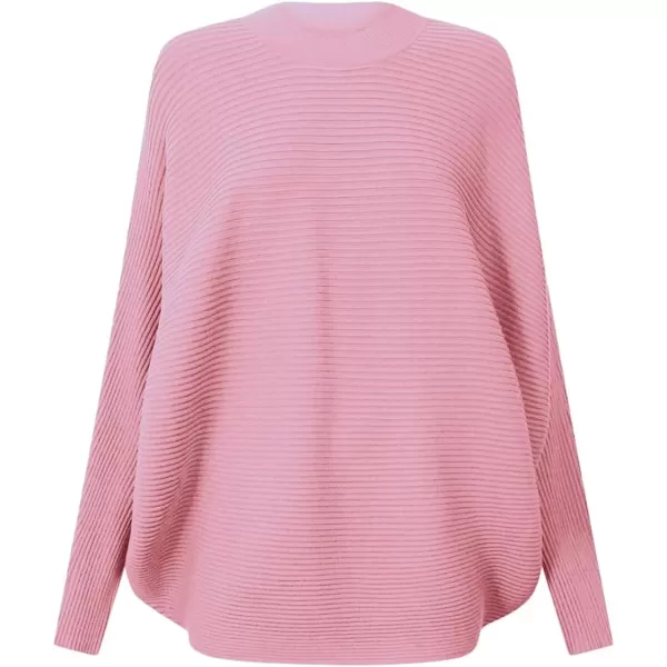 Girls Oversized Sweater Kids Fashion Batwing Sleeve Ribbed Knit Pullover Tops 5-14 Years