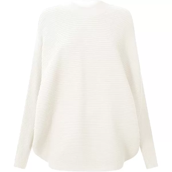 Girls Oversized Sweater Kids Fashion Batwing Sleeve Ribbed Knit Pullover Tops 5-14 Years