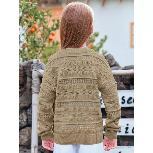 Girls Sweaters Kids Fashion Hollow Out Knit Pullover Clothes 5-14 Years