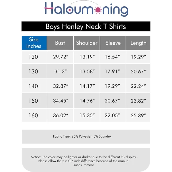 Haloumoning Boys Long Sleeve Shirts Kids Henley Neck Button Up Tshirts Lightweight Fashion Tops