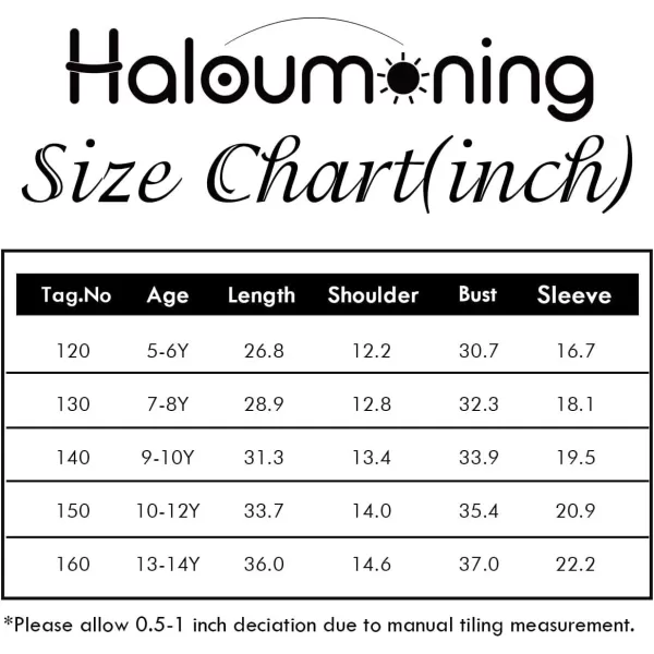 Haloumoning Girls Double Breasted Trench Coat Kids Notch Lapel Long Peacoat with Pockets 5-14 Years