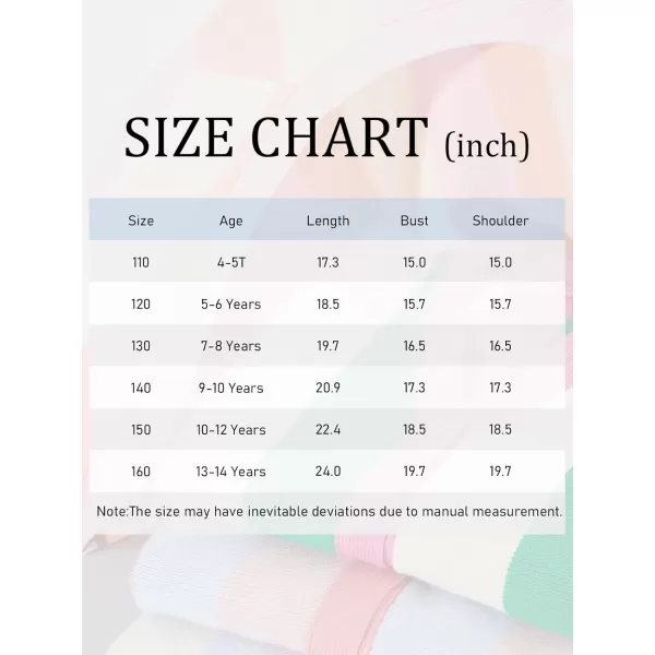 Haloumoning Girls Oversized Color Block Cardigan Sweaters 4-14 Years