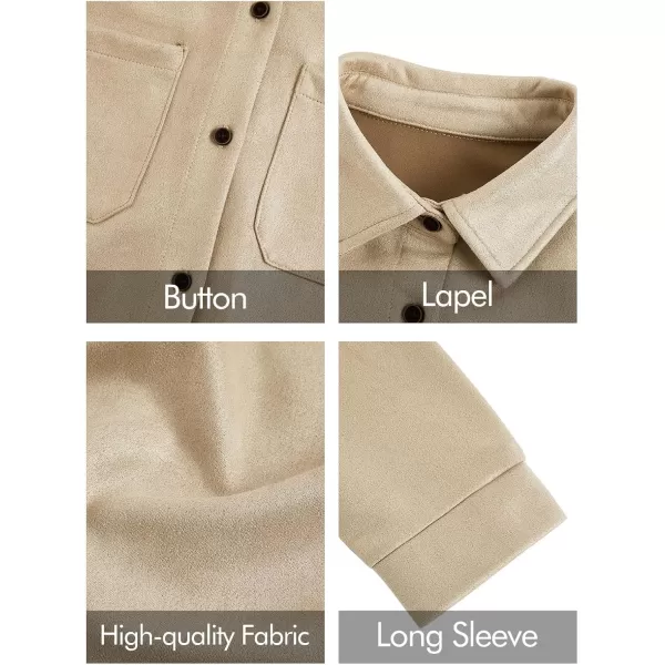 Haloumoning Girls' Shacket Button Down Lightweight Jacket Teen Girls Mid Length Oversized Trench Coat
