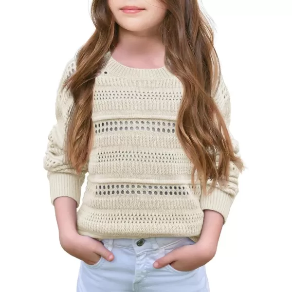 Girls Sweaters Kids Fashion Hollow Out Knit Pullover Clothes 5-14 Years