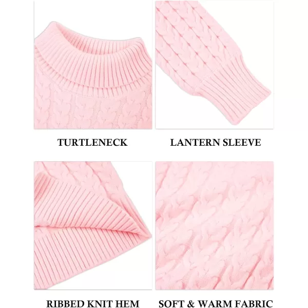 Girls Crop Turtleneck Sweaters Tops Kids Long Sleeve Fashion Cable Knit Chunky Cute Pullover Jumper Shirts 5-14 Years