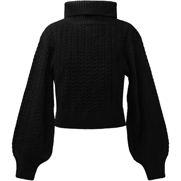 Girls Crop Turtleneck Sweaters Tops Kids Long Sleeve Fashion Cable Knit Chunky Cute Pullover Jumper Shirts 5-14 Years