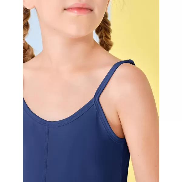 Haloumoning Girls Flare Jumpsuit Spaghetti Straps Dance Unitard Romper Kids Casual Playsuit