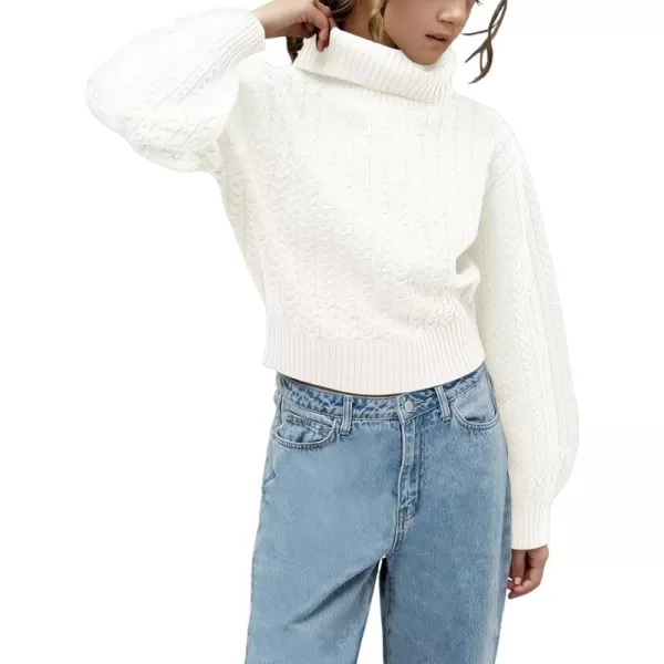Girls Crop Turtleneck Sweaters Tops Kids Long Sleeve Fashion Cable Knit Chunky Cute Pullover Jumper Shirts 5-14 Years