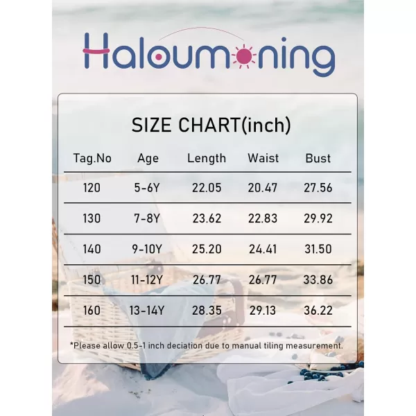 Haloumoning Girls Crochet Swim Beach Cover Up Kids Fashion Button Short Sleeve Swimsuits Cover Ups 5-14 Years