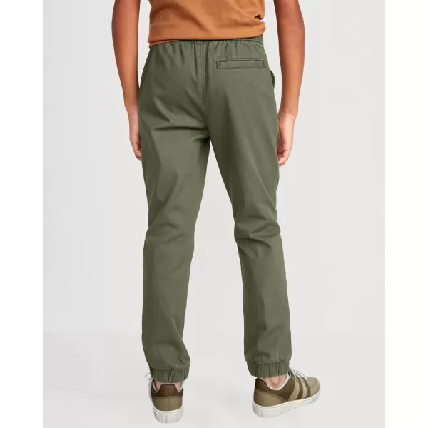 Boys Cargo Pants Kids Drawstring Elastic Waist Uniform Hiking Joggers Trousers with Pockets 5-14 Years