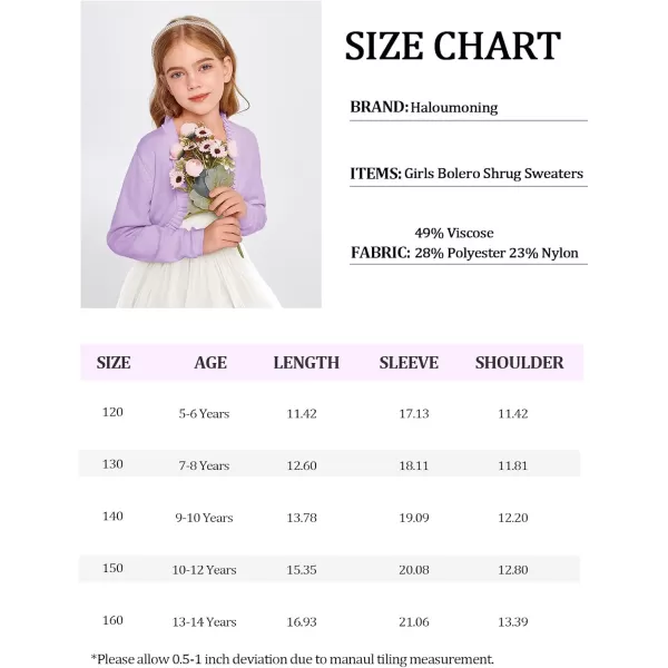 Girls Bolero Shrug Cardigan Sweaters Kids Long Sleeve Cropped Knit Sweater Tops 5-14 Years