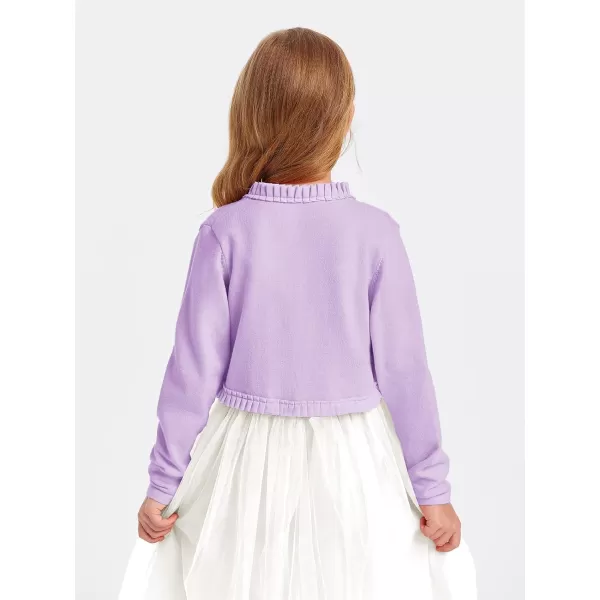 Girls Bolero Shrug Cardigan Sweaters Kids Long Sleeve Cropped Knit Sweater Tops 5-14 Years