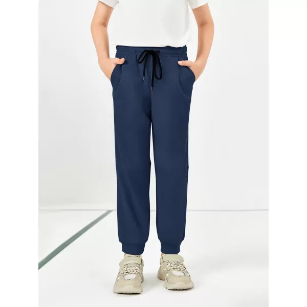 Haloumoning Boys Jogger Pants Kids Fashion Elastic Waist Drawstring Sweatpants with Pockets 5-14 Years